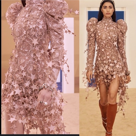 Zimmermann Dresses & Skirts - NWOT Zimmermann Celestial Zodiac Mini Lipstick Star Pink Dress Size OP/ XXS